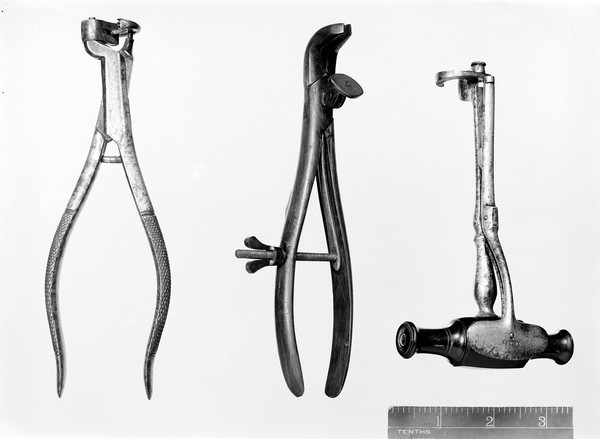 Dental instruments, 18th century.