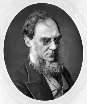 Sir Joseph Dalton Hooker, head and shoulders, oval.