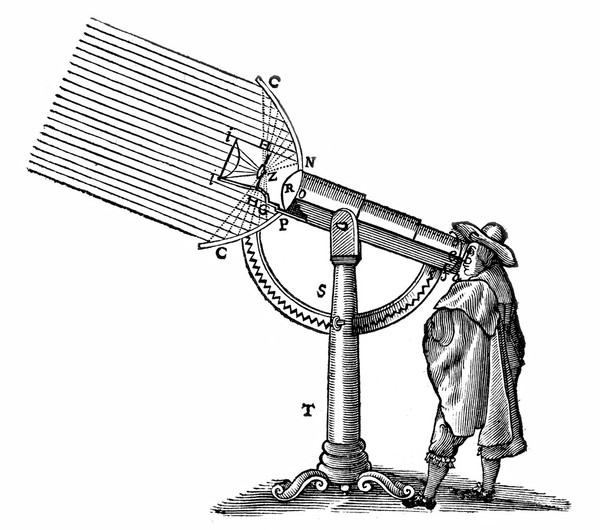 M0010761: The "Giant" compound microscope of Descartes