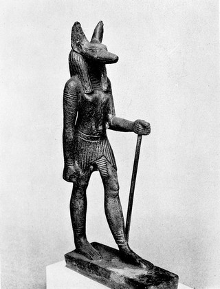 M0010900: Statuette of Anubis, apothecary of the gods of Ancient Egypt
