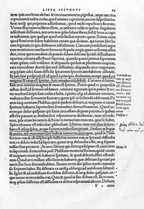 page 65, "De causis respiratione...", Vesalius, 1536