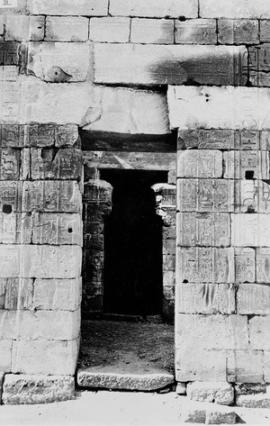 view Entrance ot the Temple of Amenerdais, Thebes