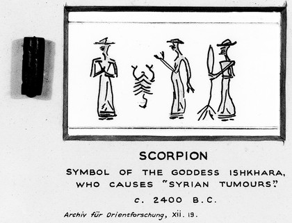 Scorpion symbol of goddess Ishkhara, circa 2400BC