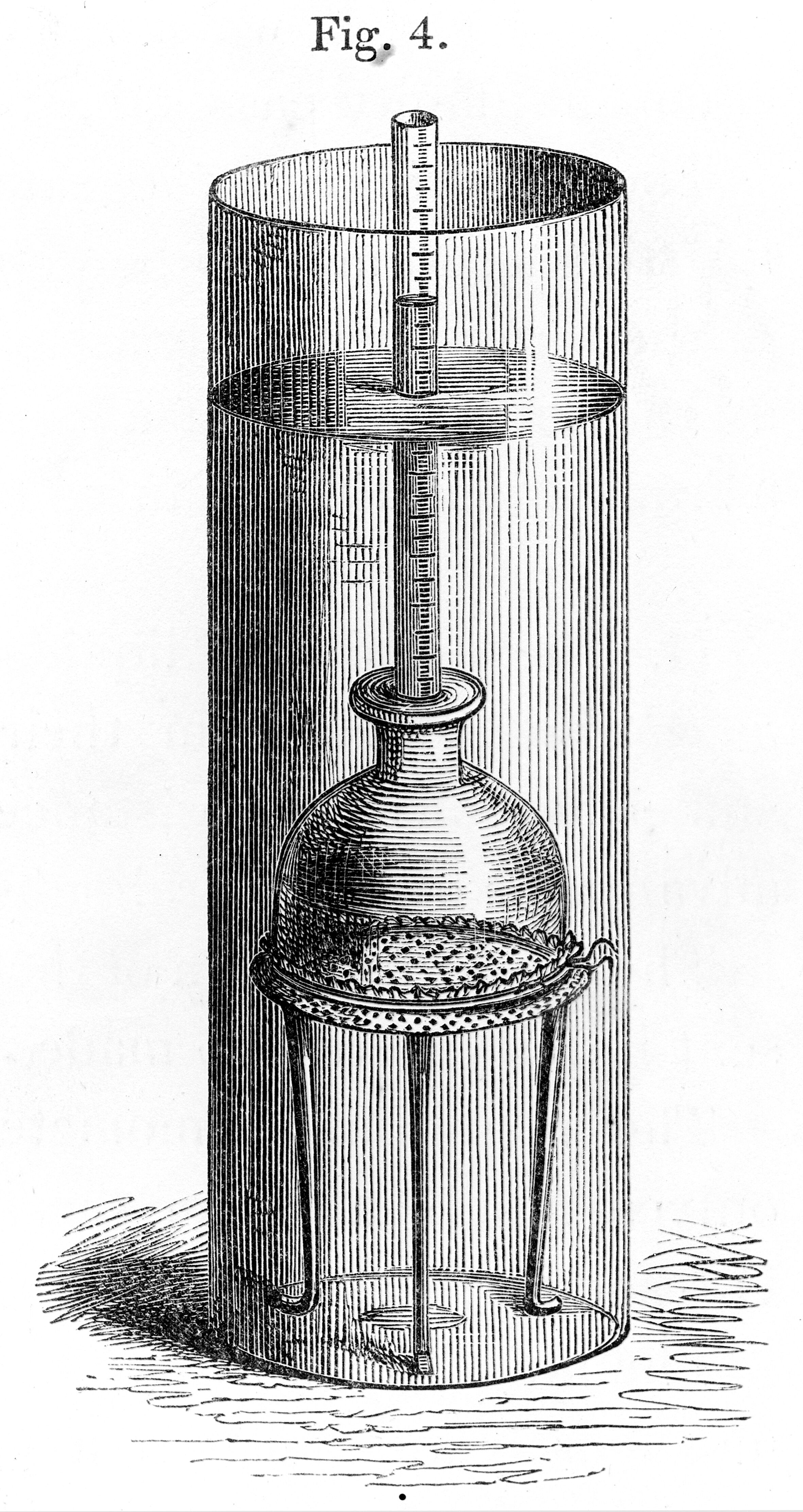 Diagram of Graham's Osmometer (to study osmosis). Collection