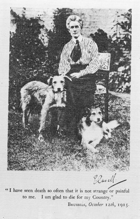 Edith Cavell, 1865-1915, photograph, Daily Mirror.