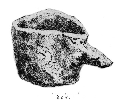 Feeding vessel from an infant's grave, Late Neolithic.