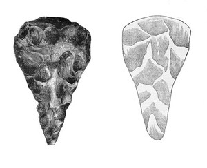 view The Gray's Inn Lane Implement, from the illustration by Evans showing the natural size