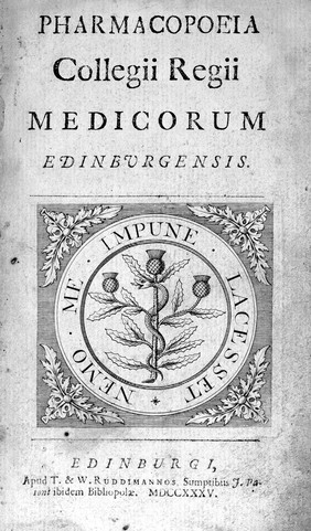 Pharmacopoeia Collegii Regii Medicorum Edinburgensis.