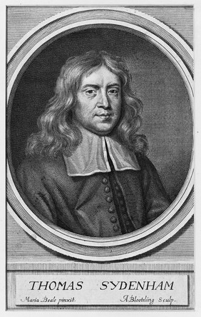 Thomas Sydenham. Line engraving by A. Blooteling, 1676, after Mary Beale, 1672.