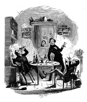 view Dickens :" Drinking Party at Bob Sawyers "