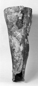 Roman artificial leg of bronze.