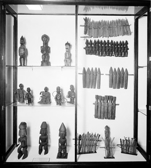 view Wellcome museum, primitive medicine, figures