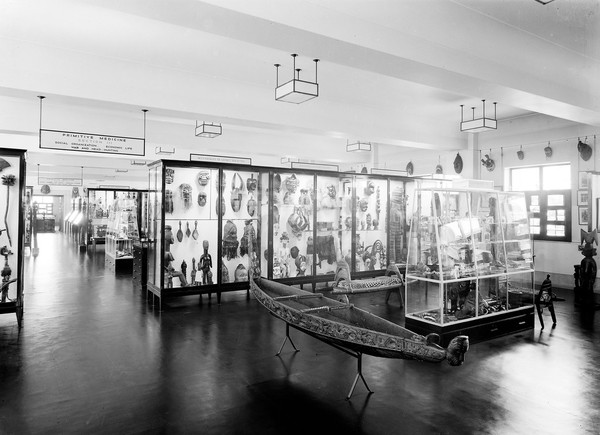 Wellcome museum, gallery of primitive medicine, general view