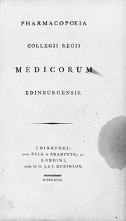 Pharmacopoeia Collegii Regii Medicorum Edinburgensis.