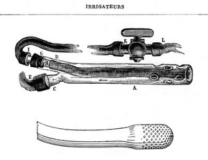 view Irrigators of Morosoff and Hayes. Used in childbirth.