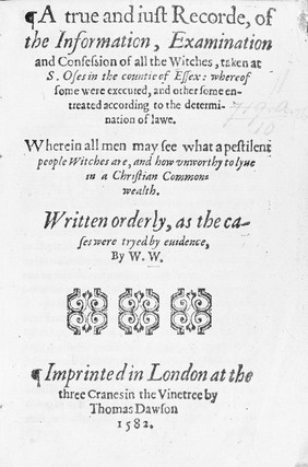 "A true and just recorde of the information": title page