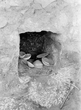 Niche in east wall of Fosse Temple