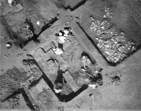 Aerial photographs (A-D) taken at Seqadi, Jebel Moya.