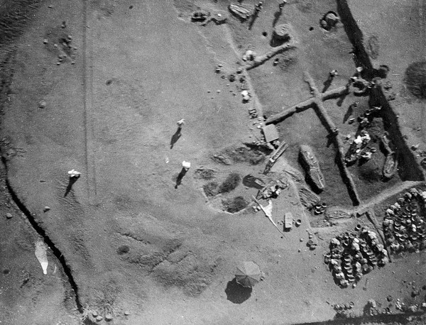 Aerial photographs (A-D) taken at Seqadi, Jebel Moya.
