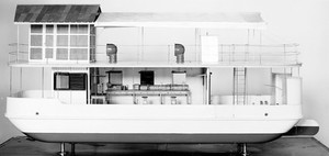 view Model of Wellcome's floating laboratory.