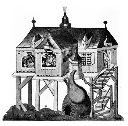 M0013233: Illustration of a bathhouse