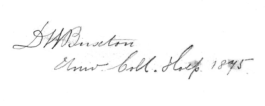 M0013455: Signature of 'D. W. Buxton', 1875