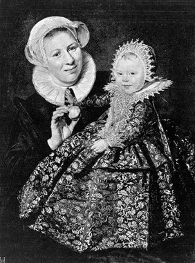 Wet nurse with child, by Franz Hals, 1580-1666