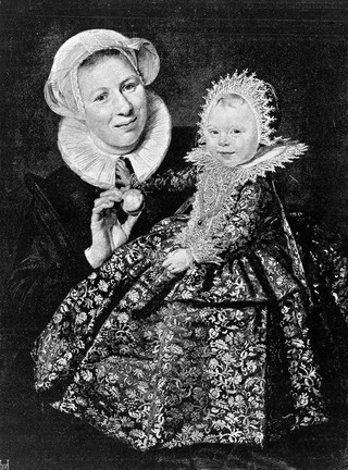 M0013493: Illustration of a wet nurse with child