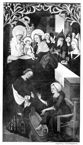 M0013511: Painting depicting the virgin birth