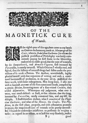 A ternary of paradoxes. The magnetick cure of wounds, nativity of tartar in wine, image of God in man / Written originally by Joh. Bapt. van Helmont, and translated, illustrated, and ampliated by Walter Charleton.