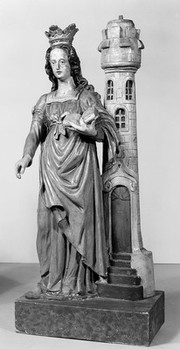 Statue of Saint Barbara.