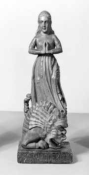 M0013956: Statue of Saint Louis de France (13th century) / M0013957: Statue of Saint Margaret of Antioch (3rd century) / M0013958: Statue of Saint Giles of Nimes (8th century)