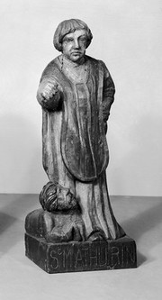 M0013966: Statue of Saint Mathurin (d. c.300) / M0013967: Statue of Saint Symphorian (3rd century) / M0013968: Statue of Saint Benignus (3rd century)