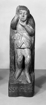 M0013966: Statue of Saint Mathurin (d. c.300) / M0013967: Statue of Saint Symphorian (3rd century) / M0013968: Statue of Saint Benignus (3rd century)