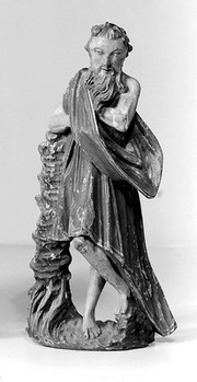 M0014033: Statue of Saint Barnabas / M0014034: Statue of Our Lady of the Scapular (the Virgin Mary) / M0014035: Statue of Saint Simon the Zealot