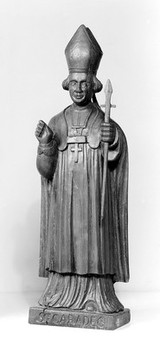 M0014036: Statue of Saint Caradec / M0014037: Statue of Saint Languc / M0014038: Statue of Saint Isidore the Labourer