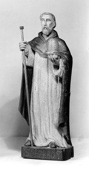 M0014050: Statue of Saint Herbot / M0014051: Statue of Saint Jonas (Yon) / M0014052: Saint Bartholomew, Apostle