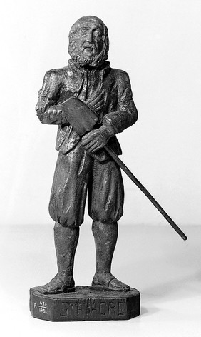 M0014073: Statue of an unidentified saint / M0014074: Statue of Saint Zita / M0014075: Statue of Saint Fiacre of Breuil