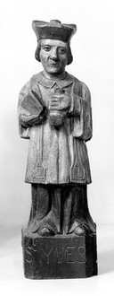 M0014084: Statue of Saint James the Apostle / M0014085: Statue of Saint Yves / M0014086: Saint Bernard, Abbot of Sauve