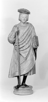 M0014121: Statue of Saint Lucy (Saint Lucia) / M0014122: Statue of Saint Pantaleon