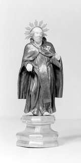 M0014127: Statue of Saint Rocco (also known as Saint Roch) / M0014128: Statue of Saint Raymund Nonnatus / M0014129: Statue of a saint, possibly Saint John of Capistrano