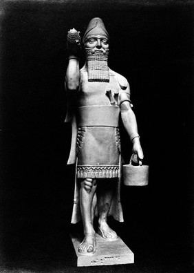 The earliest known Chaldean deity associated with healing. A statue in the possession of the British Museum.