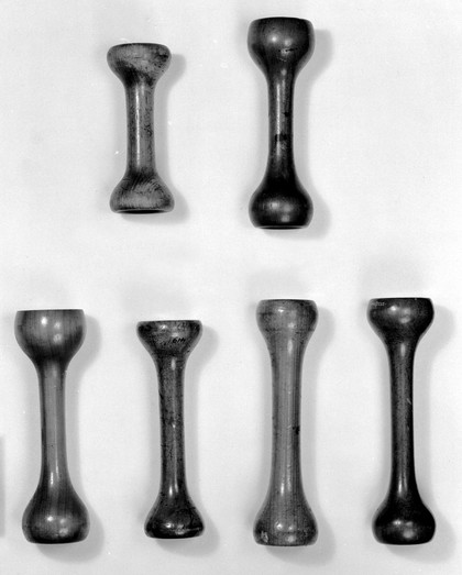 M0014326: Six stethoscopes introduced by Billings