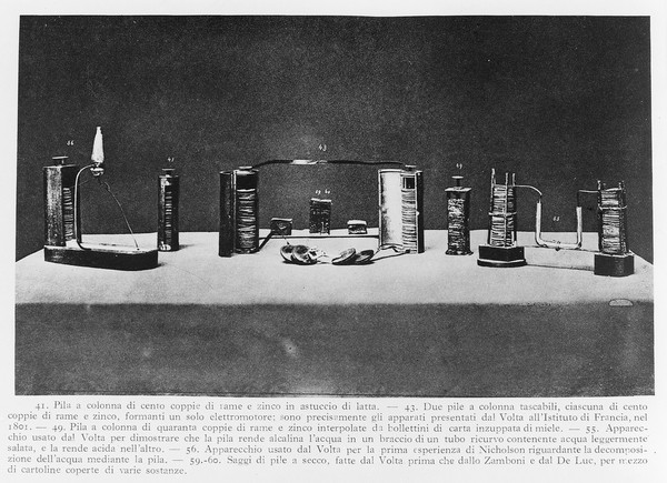 M0014525: Various examples of piles made by Volta