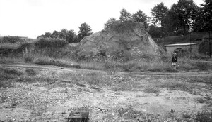 view Pleistocene deposits of the Thames valley. Stack of brickearth in Cooper's Pit, Cannoncourt Farm, Furze Platt, Maidenhead, Berks. Lent Rise-Furze platt (lower Boyn Hill) Terrace.