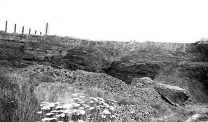 view Pleistocene deposits of the Thames valley. Iver, Bucks. Solifluxion mass in gravel, exposed in section in Purser's Pit, opened in Iver Terrace.