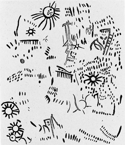 M0015071: Neolithic representation of solar symbols, Spain
