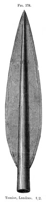 Bronze socketed spear-head.