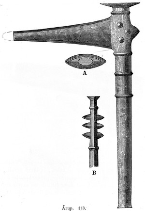 view Swedish bronze halberd.