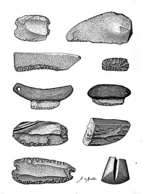 Musée préhistorique / par Gabriel et Adrien de Mortillet; album de 105 planches, photogravure C. Ruckert.